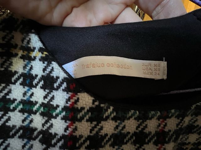 Vestido cuadros ZARA