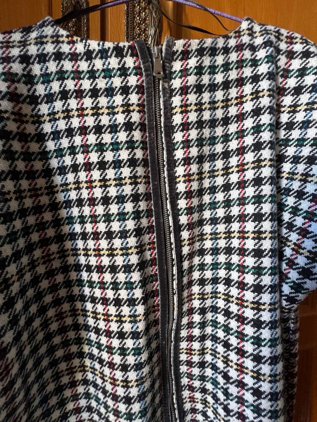 Vestido cuadros ZARA