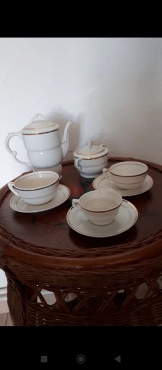 🎁 NAVIDAD:JUEGO DE CAFÉ SANTA CLARA ANTIGUO 