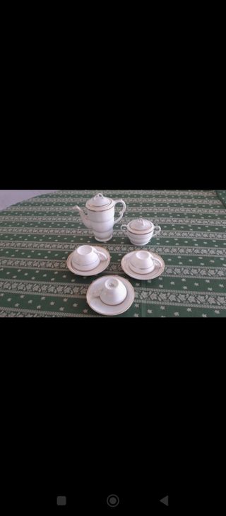 🎁 NAVIDAD:JUEGO DE CAFÉ SANTA CLARA ANTIGUO 