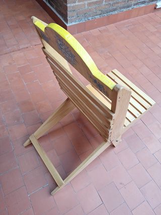 Silla madera plegable