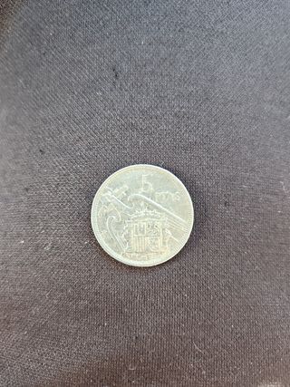 Moneda de 5 pesetas de 1957