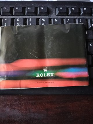 originale libretto Su Rolex Oyster vintage