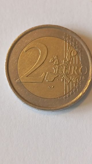 Moneda de 2 euros España 2002 error 