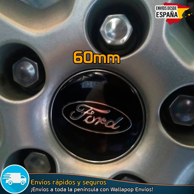 X4 Tapacubos Ford 60mm Cubrebujes Tapas Llantas