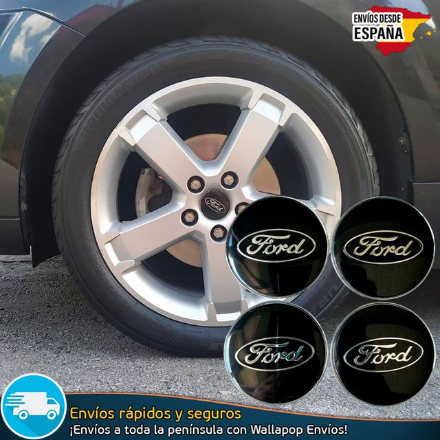 X4 Tapacubos Ford 60mm Cubrebujes Tapas Llantas