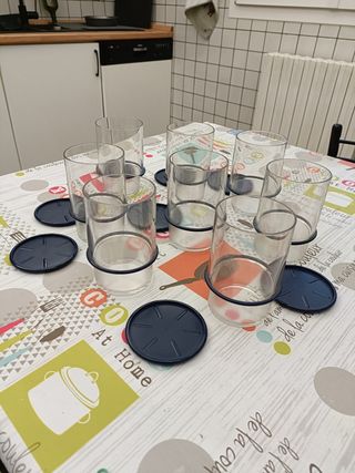 Set 8 bicchieri TupperWare 