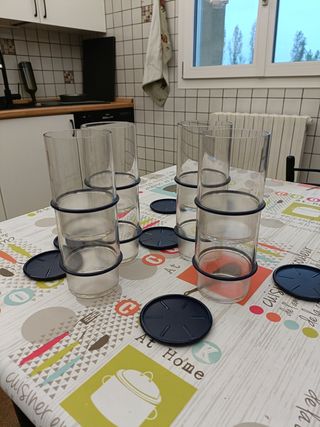 Set 8 bicchieri TupperWare 