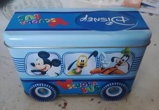 scatola scuolabus in latta Disney 