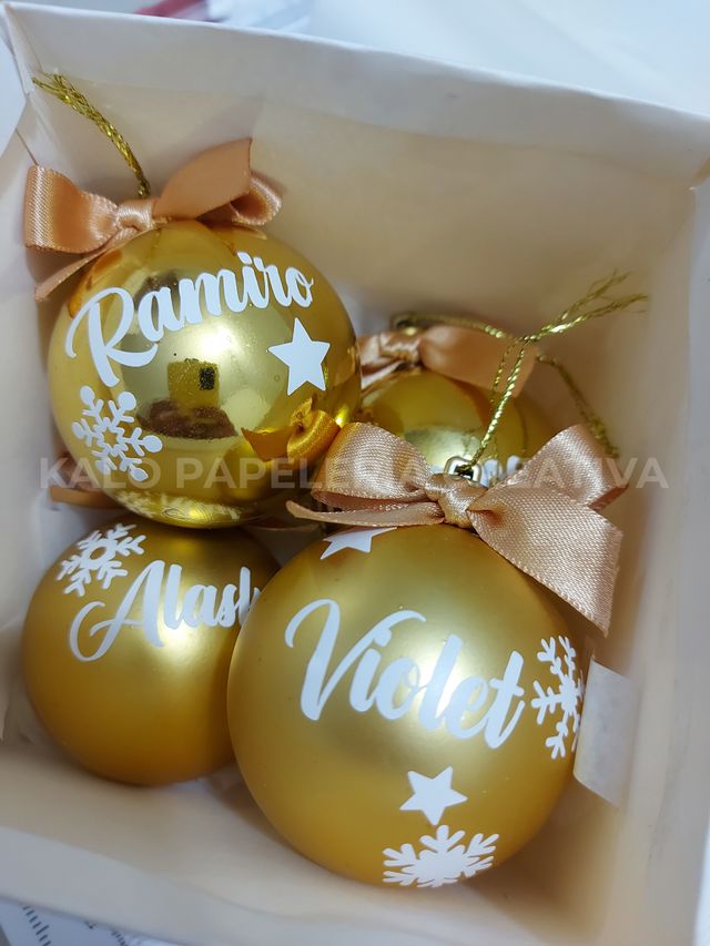 Bolas de Navidad Personalizadas Medianas