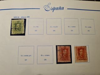 Sellos antiguos España de 1872 a 1950
