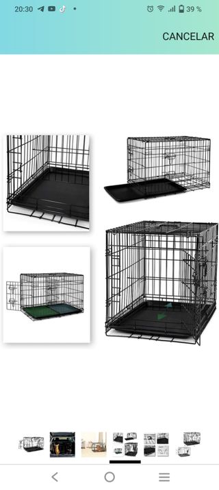 Jaula de transporte para perros o gatos.