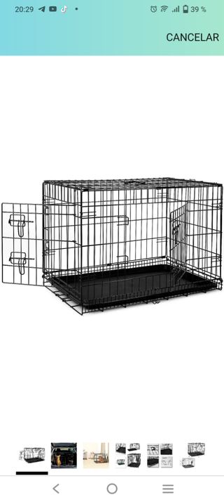Jaula de transporte para perros o gatos.