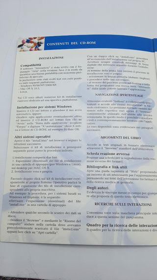 11 pz. Interazioni tra farmaci cd-rom 2003.Nuovi.