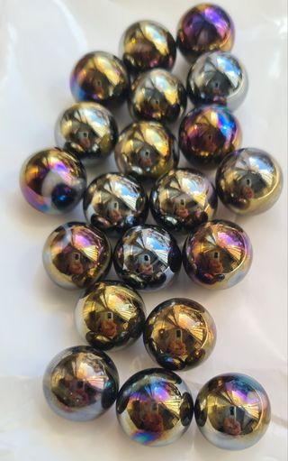 100 Biglie di vetro 1.6cm collezione anni 70 80 90