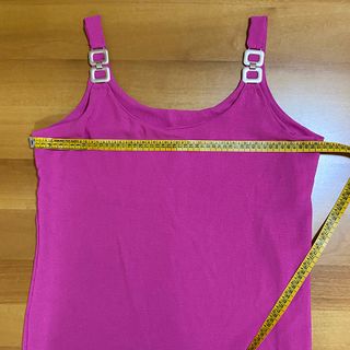 Top Canotta Senza Maniche Rosa Fucsia Basic Casual