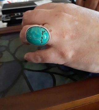 Anillo plata turquesa
