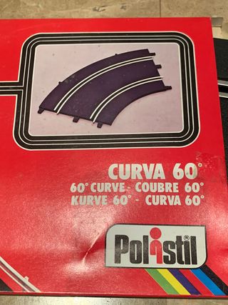 SCALEXTRIC POLISTIL CURVA 60º NUEVA
