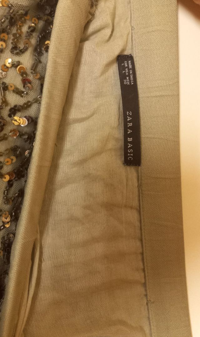 Falda con lentejuelas