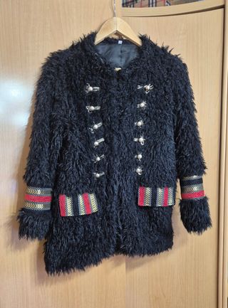 Abrigo de pelo estilo militar