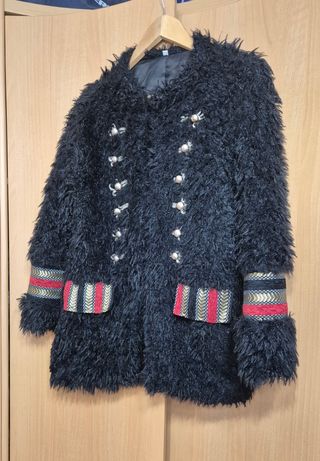 Abrigo de pelo estilo militar