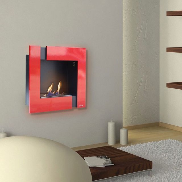 chimenea mural moderna