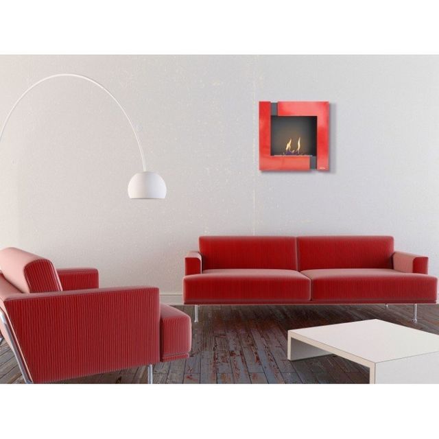 chimenea mural moderna