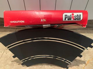SCALEXTRIC POLISTIL CURVA PARABOLICA 60º NUEVA.