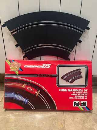 SCALEXTRIC POLISTIL CURVA PARABOLICA 60º NUEVA.