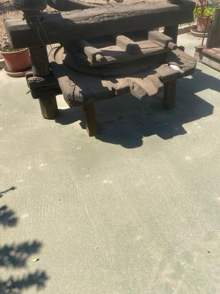 prensa de aceite de madera