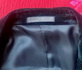 Americana Terciopelo Negro de Fiesta-Oportunidad -
