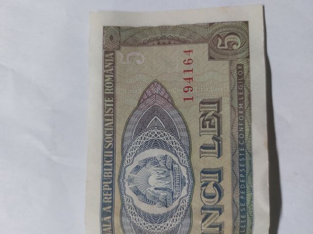 Billete de Rumanía de 1965