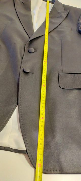 Traje Ramón Sanjurjo talla L negro brillante