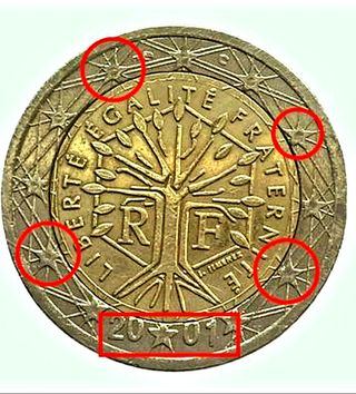 Moneda 2 euros francesa 2001 
