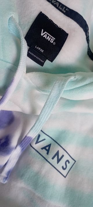 SUDADERA VANS OVERSIZE  MUJER CON CAPUCHA Talla L