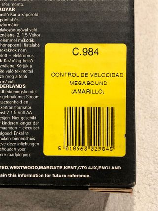 SCALEXTRIC MANDO CONTROL VELOCIDAD MEGASOUND NUEVO