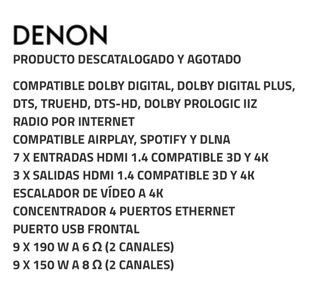 DENON avr4520 tope de gama