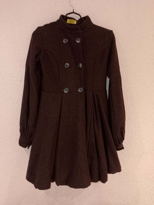 Abrigo 💯 PURA LANA INDIA VINTAGE