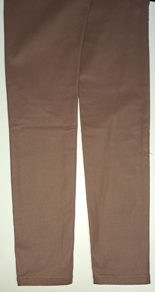 Pantalón niña nuevo S marrón de polipiel