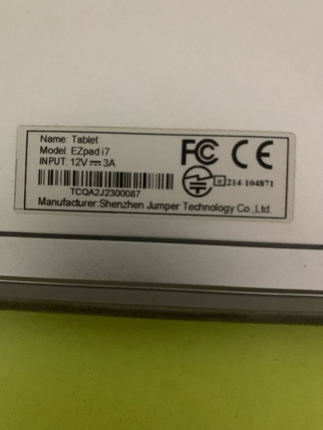 Ordenador portatil Tablet Jumper Ezpad i7