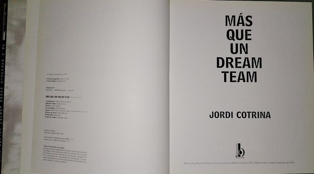 MÁS QUE UN DREAM TEAM - JORDI COTRINA  CRÓNICA FOT