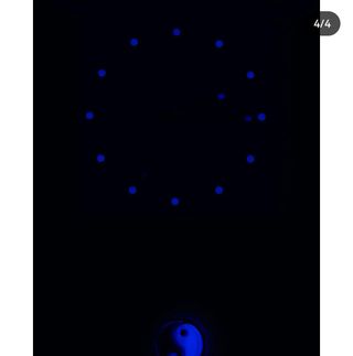 Orologio a pendolo resina luminosa zen Feng shui