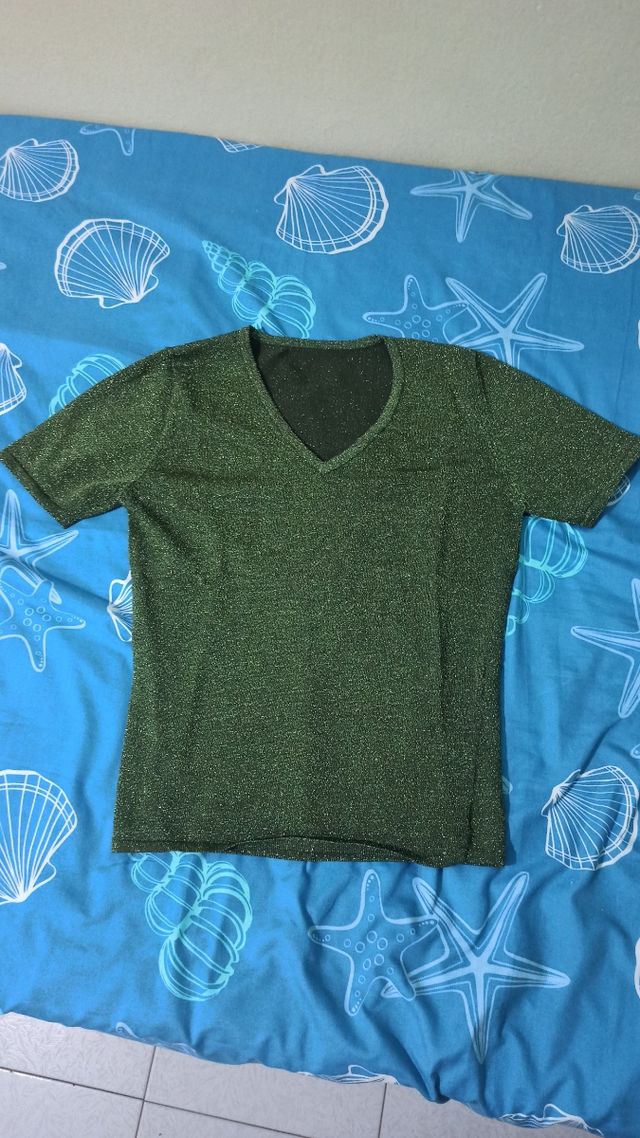 Camiseta top de manga corta