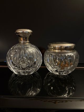 CRISTAL TALLADO Y ALPACA