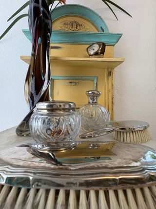 CRISTAL TALLADO Y ALPACA