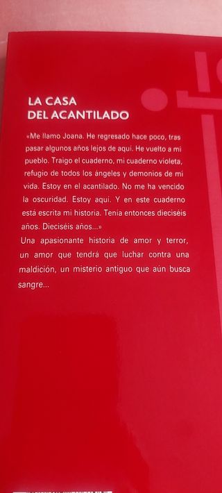 LA CASA DEL ACANTILADO, novela juvenil