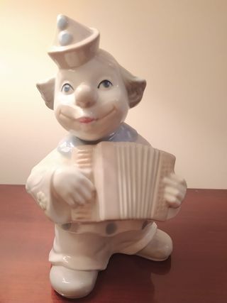 Figuras payasos músicos porcelana fina