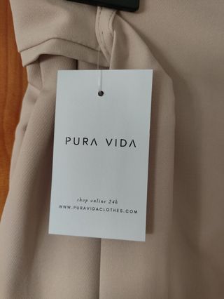 Pantalón vestir beige