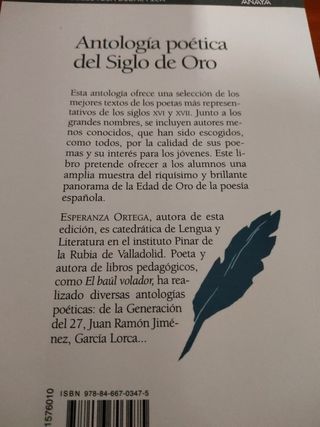 Antología poética del Siglo de Oro (Nueva Biblioteca Didactica/ New Didactic Library) (Spanish Edition)
