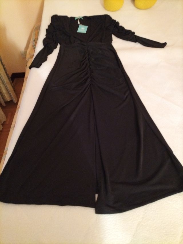 VESTIDO LARGO FIESTA NEGRO